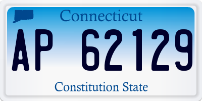 CT license plate AP62129
