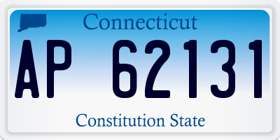 CT license plate AP62131