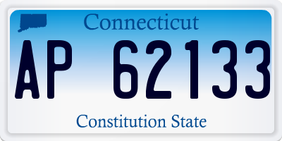 CT license plate AP62133