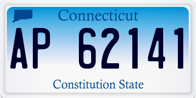CT license plate AP62141