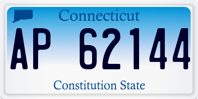 CT license plate AP62144