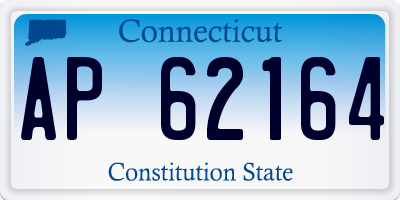 CT license plate AP62164