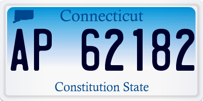 CT license plate AP62182