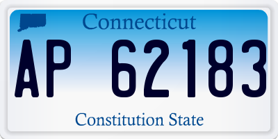 CT license plate AP62183