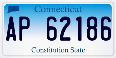 CT license plate AP62186