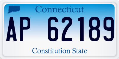CT license plate AP62189