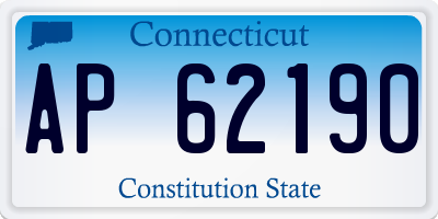 CT license plate AP62190