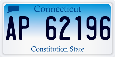 CT license plate AP62196