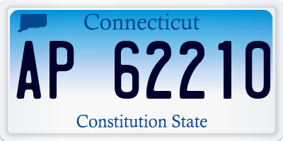 CT license plate AP62210