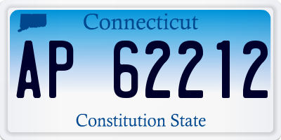 CT license plate AP62212
