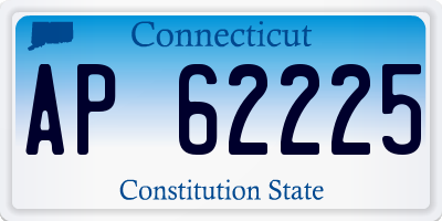 CT license plate AP62225