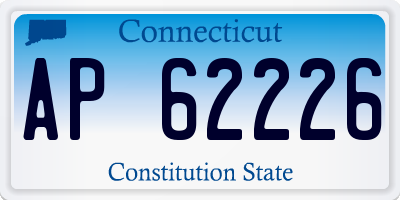 CT license plate AP62226