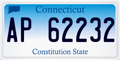 CT license plate AP62232
