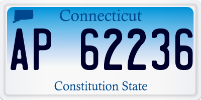 CT license plate AP62236