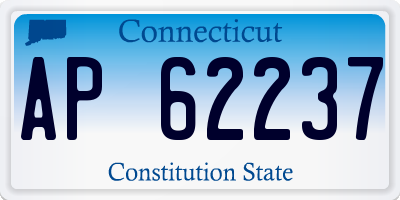 CT license plate AP62237