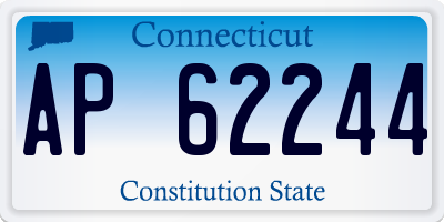 CT license plate AP62244