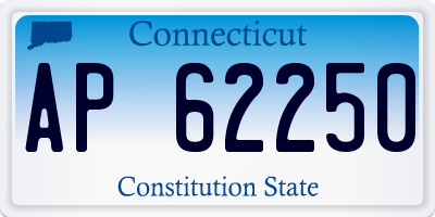 CT license plate AP62250