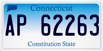 CT license plate AP62263