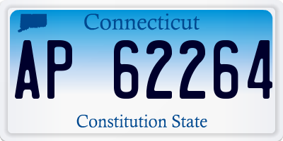 CT license plate AP62264