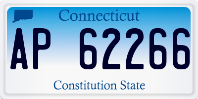 CT license plate AP62266