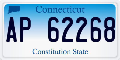 CT license plate AP62268