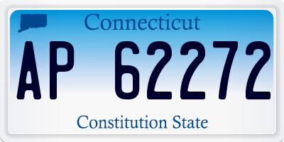 CT license plate AP62272