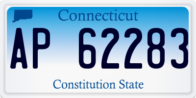 CT license plate AP62283