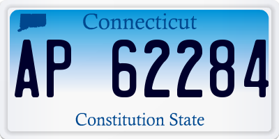 CT license plate AP62284