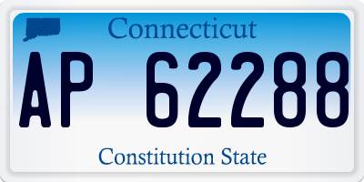 CT license plate AP62288