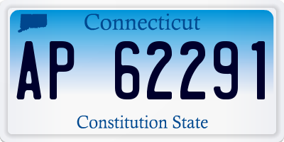 CT license plate AP62291