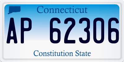 CT license plate AP62306