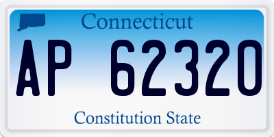CT license plate AP62320