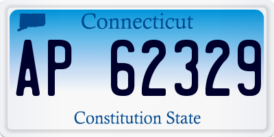 CT license plate AP62329