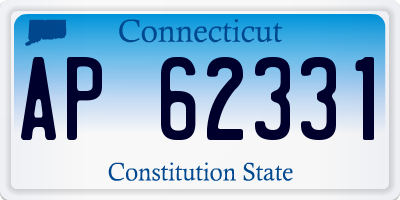 CT license plate AP62331