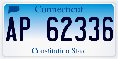CT license plate AP62336
