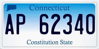CT license plate AP62340