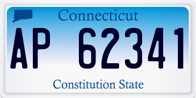 CT license plate AP62341