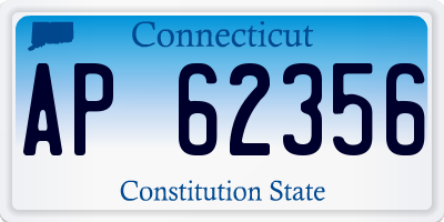 CT license plate AP62356