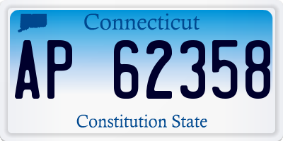 CT license plate AP62358