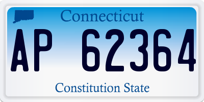 CT license plate AP62364