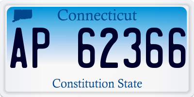 CT license plate AP62366