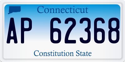 CT license plate AP62368