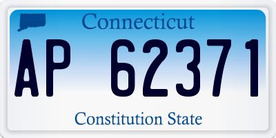 CT license plate AP62371
