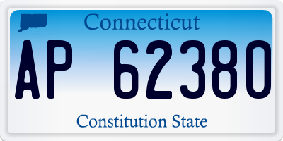 CT license plate AP62380