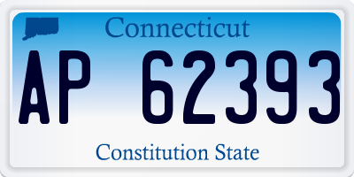 CT license plate AP62393