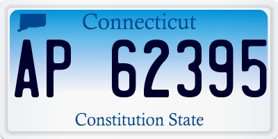 CT license plate AP62395