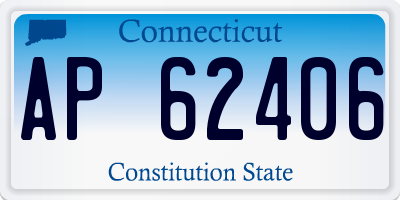 CT license plate AP62406