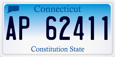 CT license plate AP62411
