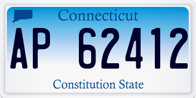 CT license plate AP62412
