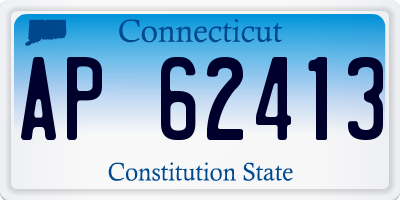 CT license plate AP62413